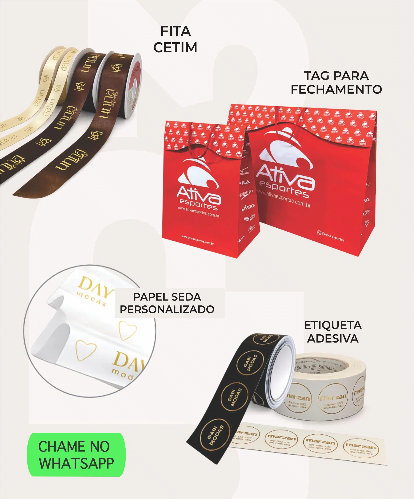Sacolas, Seda, Cetim