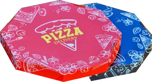Caixa de Pizza Acoplada, coloridas | 25 30 35 40 45