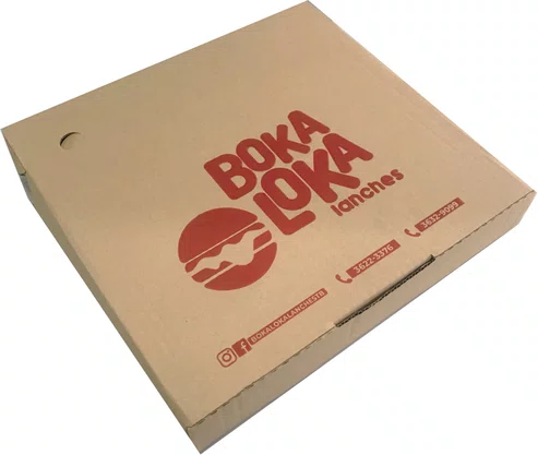 Caixa para Salgado Inteira 34,5x32x,6,5 - Personalizada