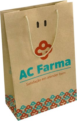 SACOLAS DE PAPEL PARA COSMÉTICOS E FARMÁCIA